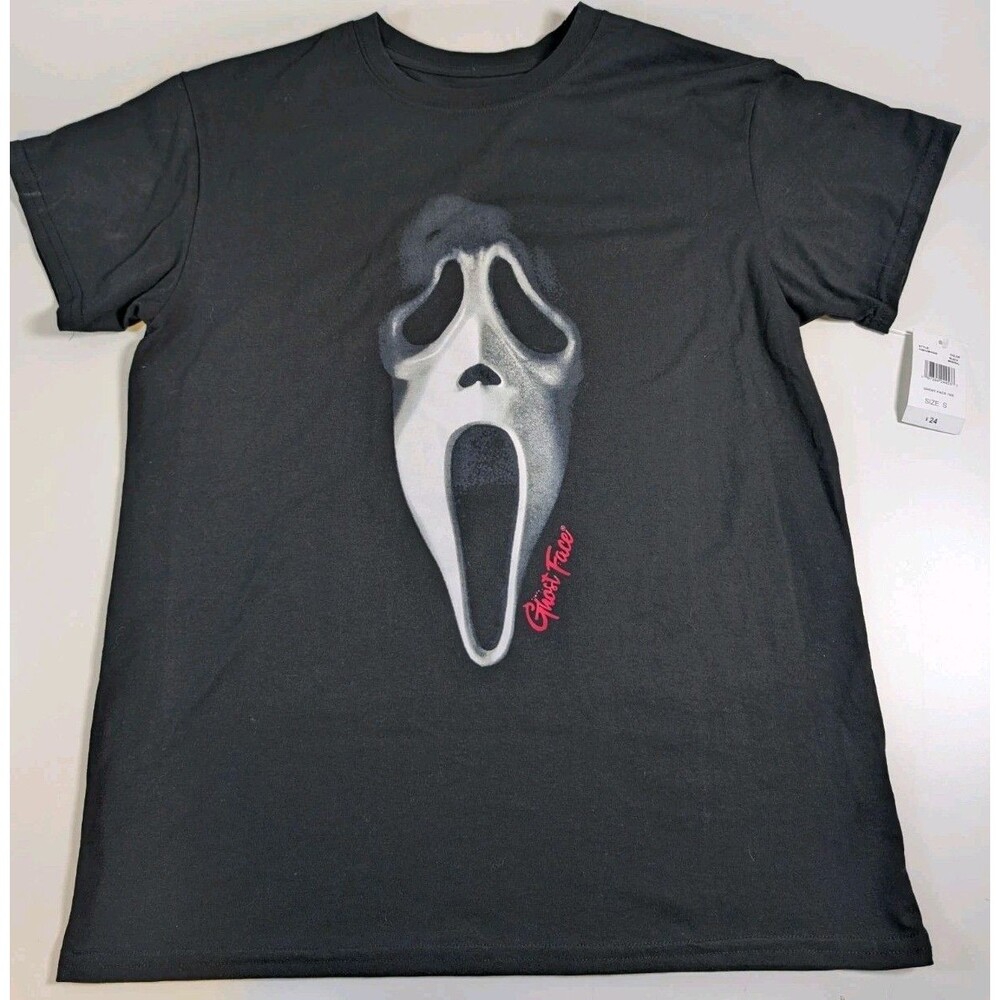 New Ghost Face Shirt Men Small Black Scream Horror Icon Halloween Fun World